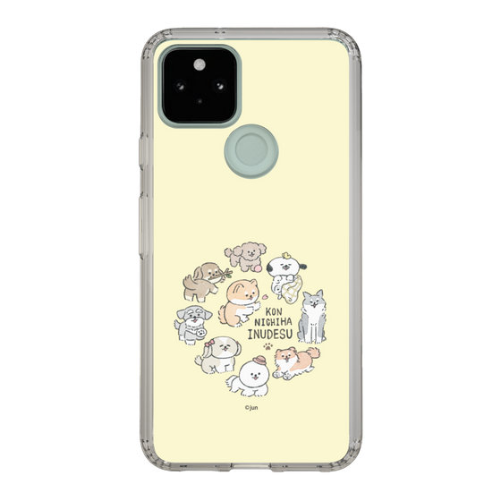 Slim Protection Case［ Hello, It's Dog - All Together - Beige ］