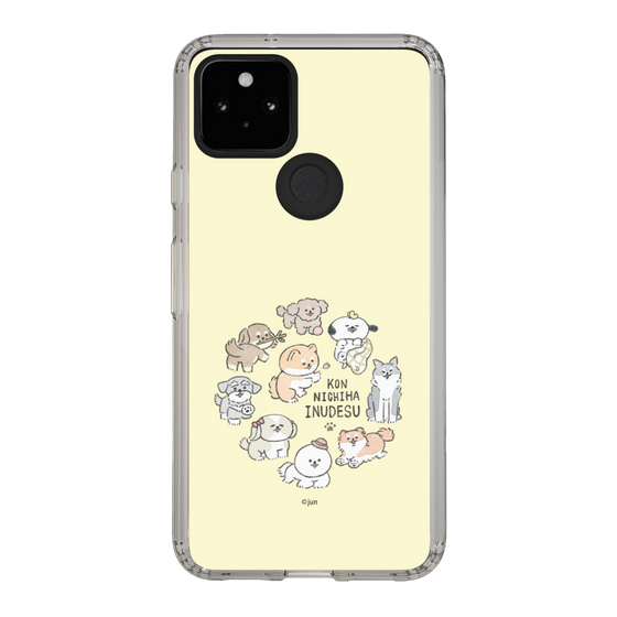 Slim Protection Case［ Hello, It's Dog - All Together - Beige ］