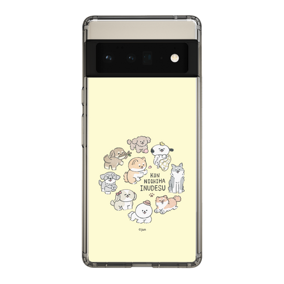 Slim Protection Case［ Hello, It's Dog - All Together - Beige ］