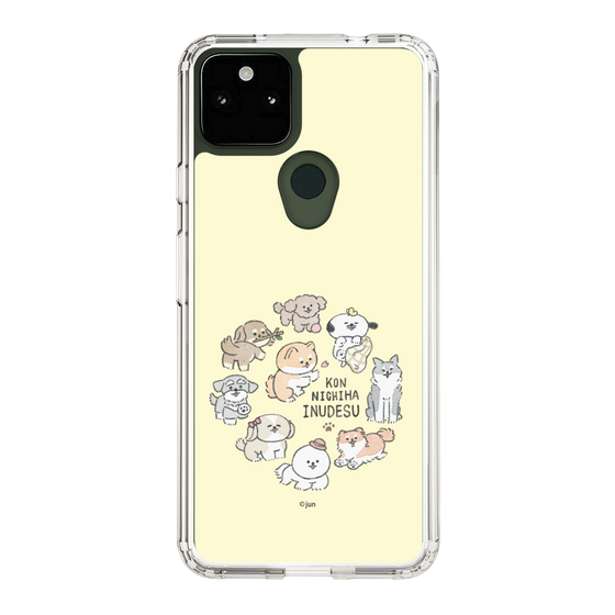 Slim Protection Case［ Hello, It's Dog - All Together - Beige ］