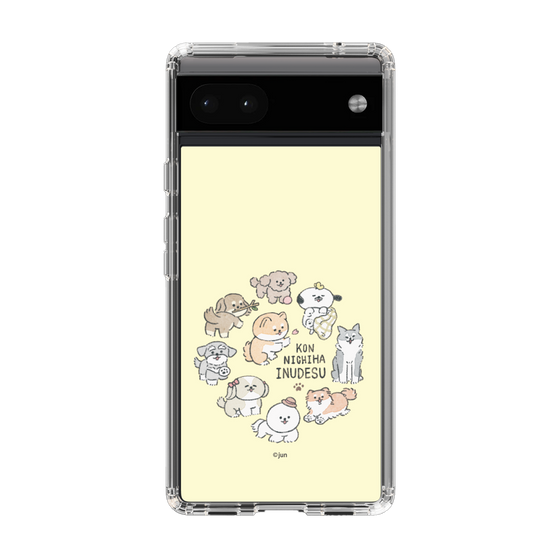 Slim Protection Case［ Hello, It's Dog - All Together - Beige ］