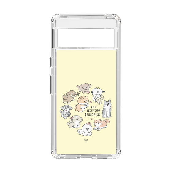 Slim Protection Case［ Hello, It's Dog - All Together - Beige ］