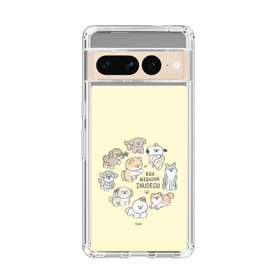 Slim Protection Case［ Hello, It's Dog - All Together - Beige ］