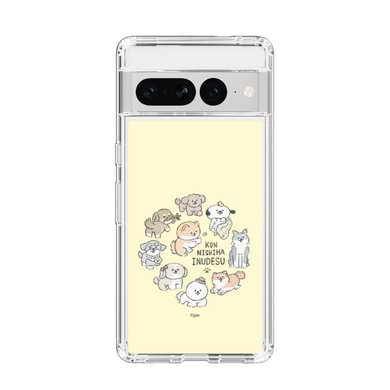 Slim Protection Case［ Hello, It's Dog - All Together - Beige ］