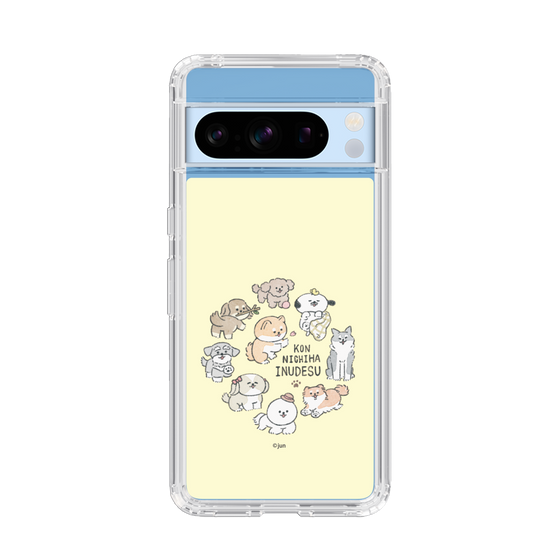 Slim Protection Case［ Hello, It's Dog - All Together - Beige ］