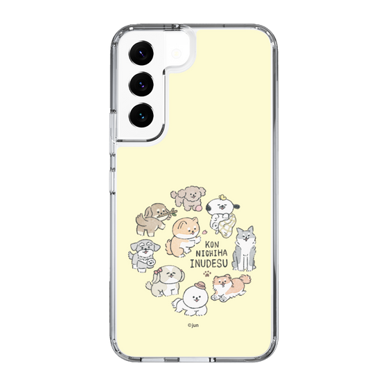Slim Protection Case［ Hello, It's Dog - All Together - Beige ］