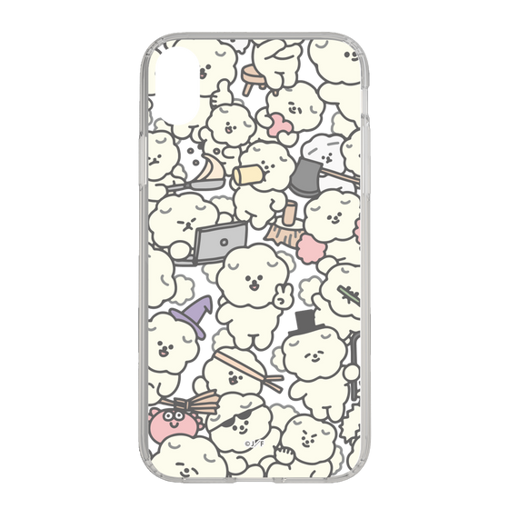 Slim Protection Case［ Mossari Mosao - Fluffy - Clear ］