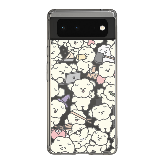Slim Protection Case［ Mossari Mosao - Fluffy - Clear ］
