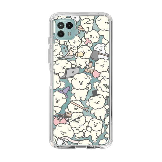 Slim Protection Case［ Mossari Mosao - Fluffy - Clear ］