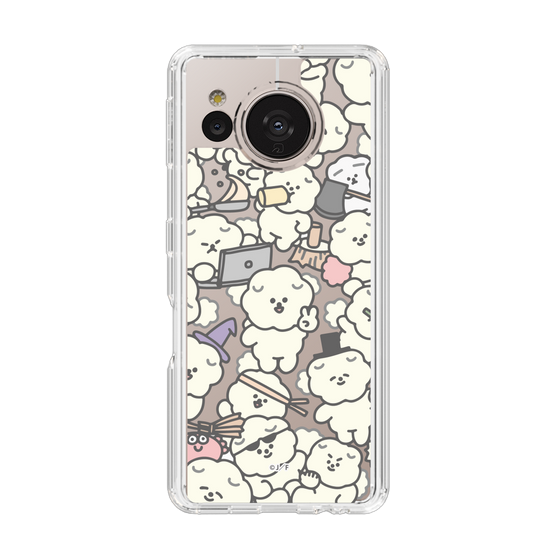 Slim Protection Case［ Mossari Mosao - Fluffy - Clear ］