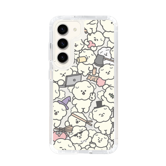 Slim Protection Case［ Mossari Mosao - Fluffy - Clear ］