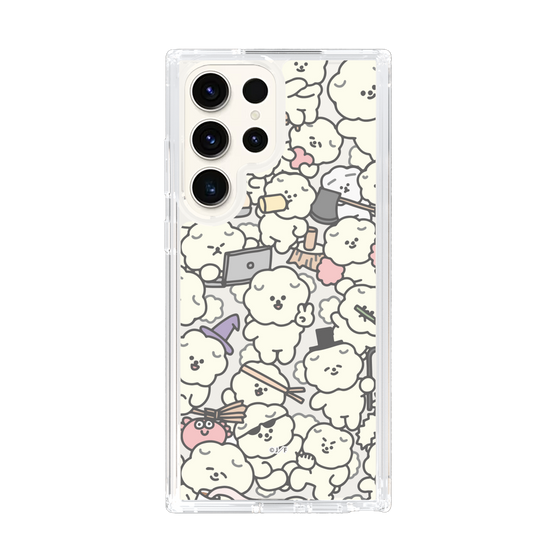 Slim Protection Case［ Mossari Mosao - Fluffy - Clear ］