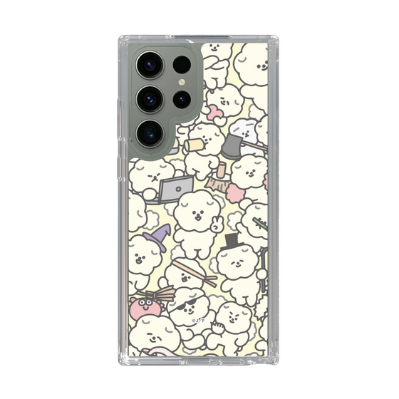 Slim Protection Case［ Mossari Mosao - Fluffy - Beige ］