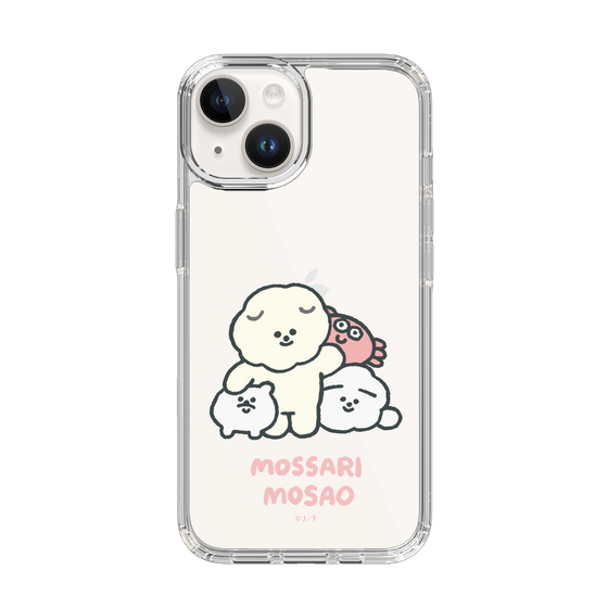 Slim Protection Case［ Mossari Mosao - Everyone Together - Clear ］