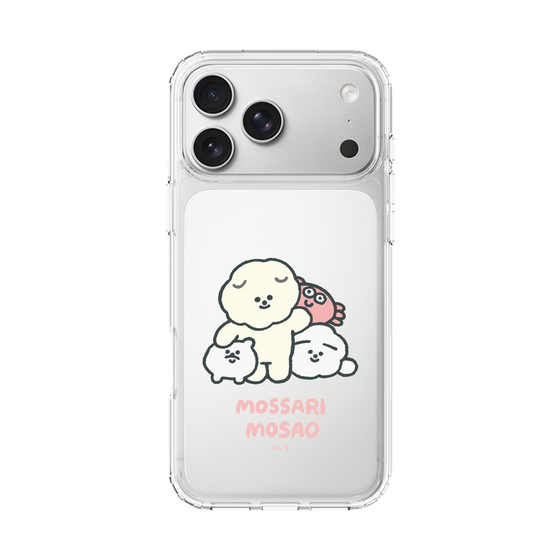 Slim Protection Case［ Mossari Mosao - Everyone Together - Clear ］