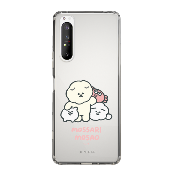 Slim Protection Case［ Mossari Mosao - Everyone Together - Clear ］