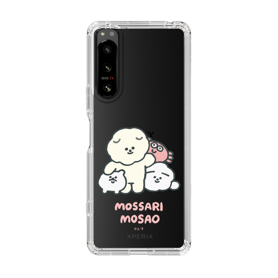 Slim Protection Case［ Mossari Mosao - Everyone Together - Clear ］