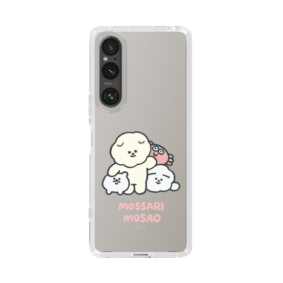 Slim Protection Case［ Mossari Mosao - Everyone Together - Clear ］