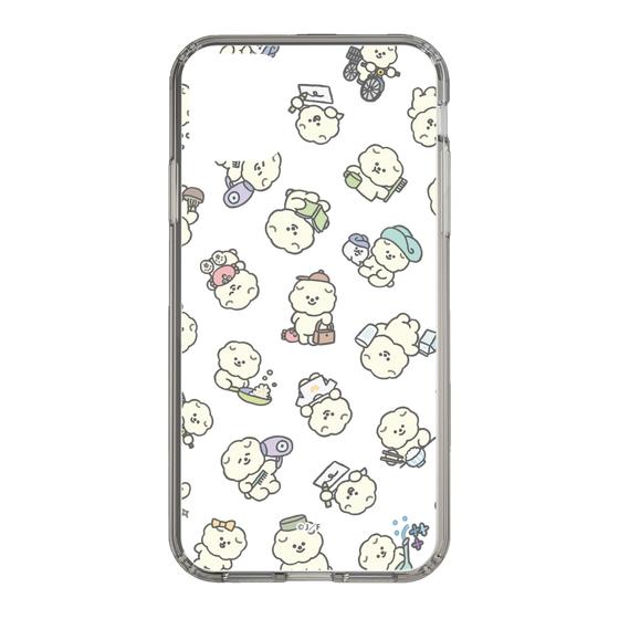 Slim Protection Case［ Mossari Mosao - Lots of Mosao - Clear ］