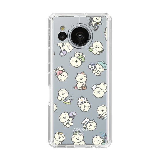 Slim Protection Case［ Mossari Mosao - Lots of Mosao - Clear ］