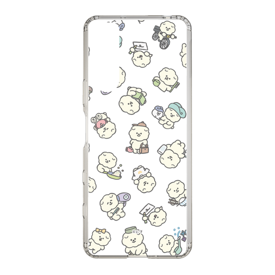 Slim Protection Case［ Mossari Mosao - Lots of Mosao - Clear ］