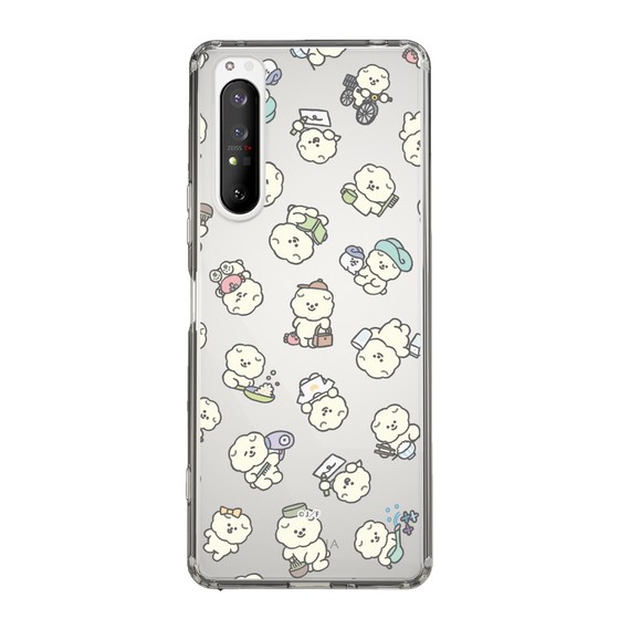 Slim Protection Case［ Mossari Mosao - Lots of Mosao - Clear ］