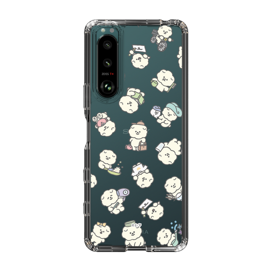Slim Protection Case［ Mossari Mosao - Lots of Mosao - Clear ］