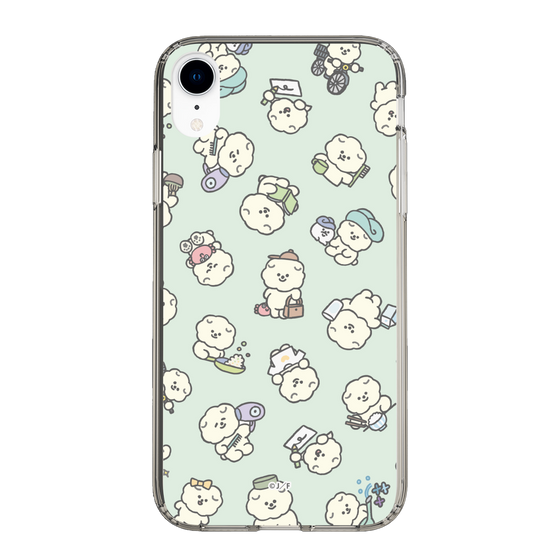 Slim Protection Case［ Mossari Mosao - Lots of Mosao - Green ］
