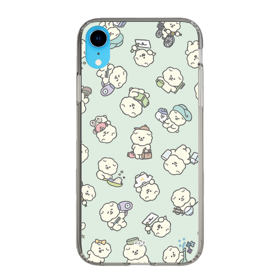 Slim Protection Case［ Mossari Mosao - Lots of Mosao - Green ］