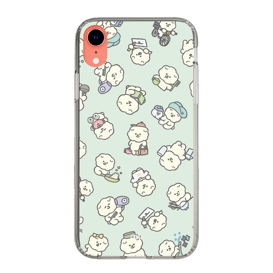 Slim Protection Case［ Mossari Mosao - Lots of Mosao - Green ］