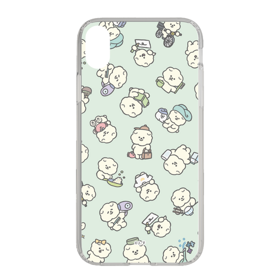 Slim Protection Case［ Mossari Mosao - Lots of Mosao - Green ］
