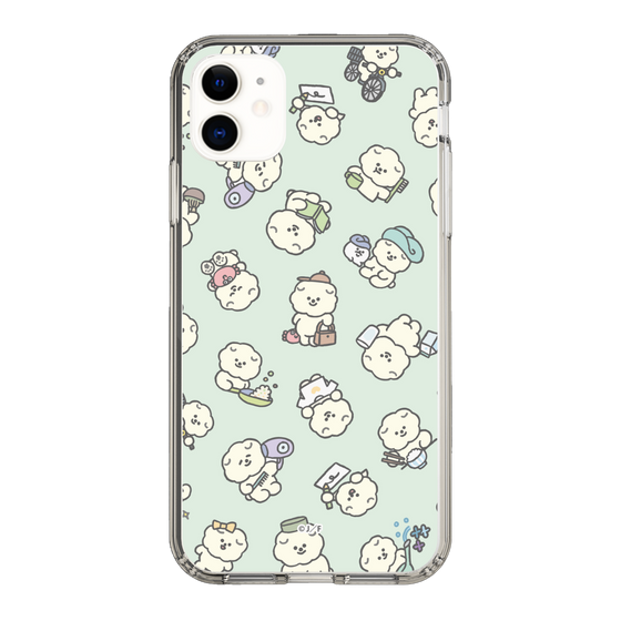 Slim Protection Case［ Mossari Mosao - Lots of Mosao - Green ］