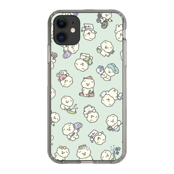 Slim Protection Case［ Mossari Mosao - Lots of Mosao - Green ］