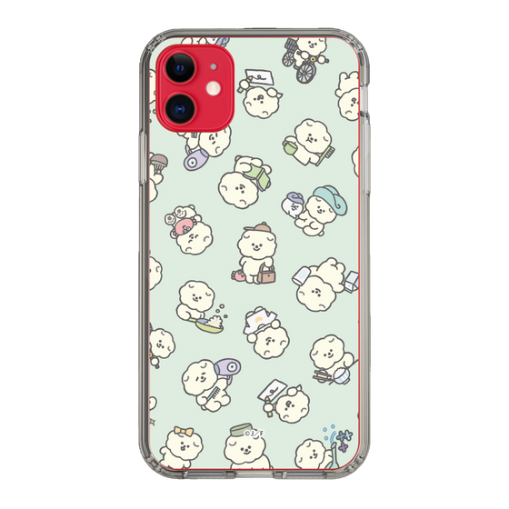 Slim Protection Case［ Mossari Mosao - Lots of Mosao - Green ］