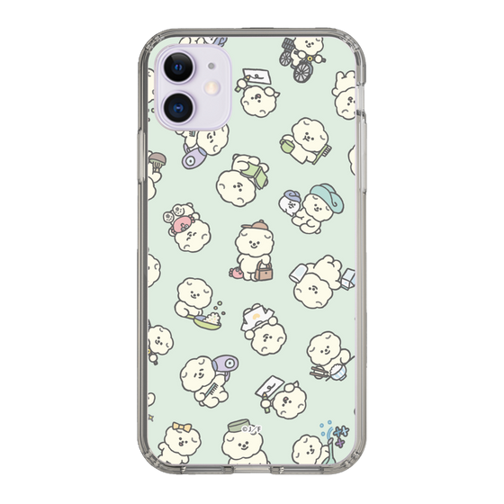 Slim Protection Case［ Mossari Mosao - Lots of Mosao - Green ］