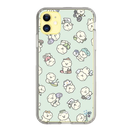 Slim Protection Case［ Mossari Mosao - Lots of Mosao - Green ］