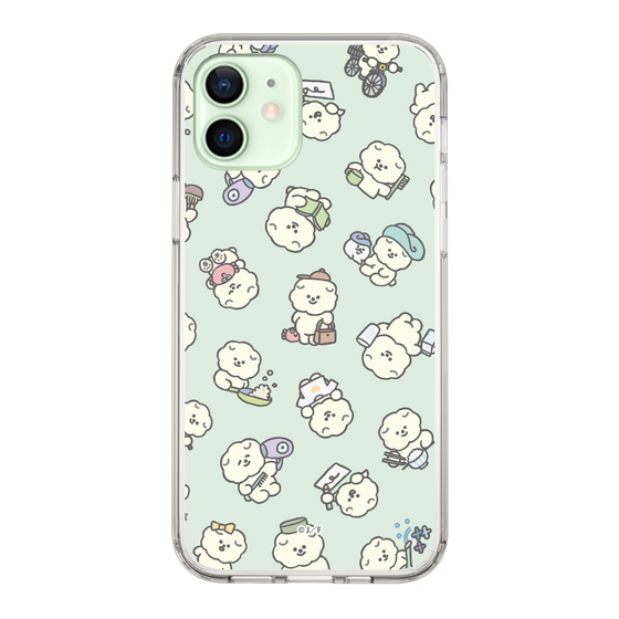 Slim Protection Case［ Mossari Mosao - Lots of Mosao - Green ］