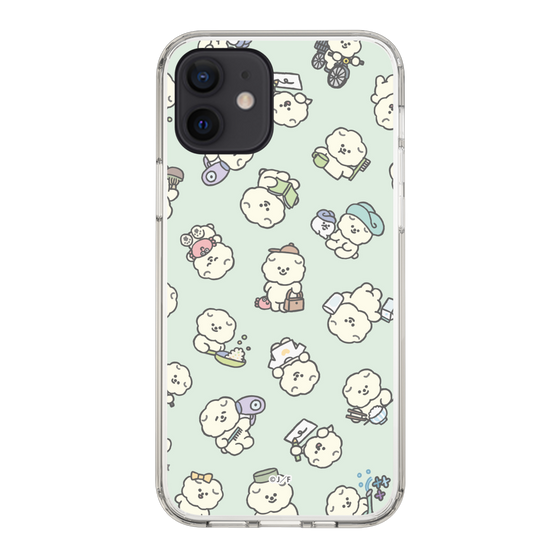Slim Protection Case［ Mossari Mosao - Lots of Mosao - Green ］