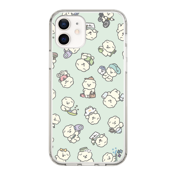 Slim Protection Case［ Mossari Mosao - Lots of Mosao - Green ］