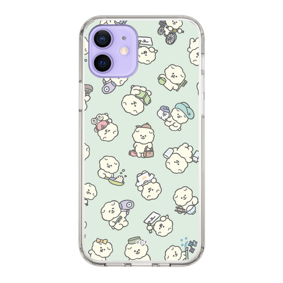 Slim Protection Case［ Mossari Mosao - Lots of Mosao - Green ］