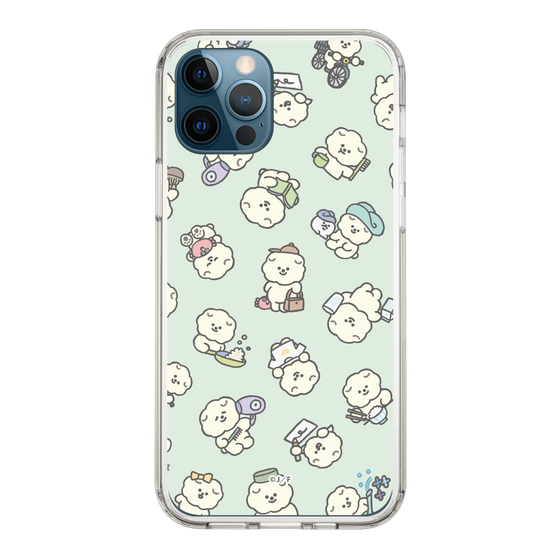 Slim Protection Case［ Mossari Mosao - Lots of Mosao - Green ］