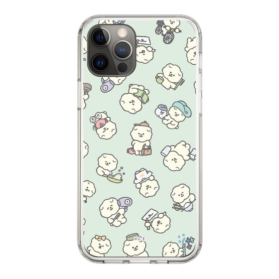 Slim Protection Case［ Mossari Mosao - Lots of Mosao - Green ］