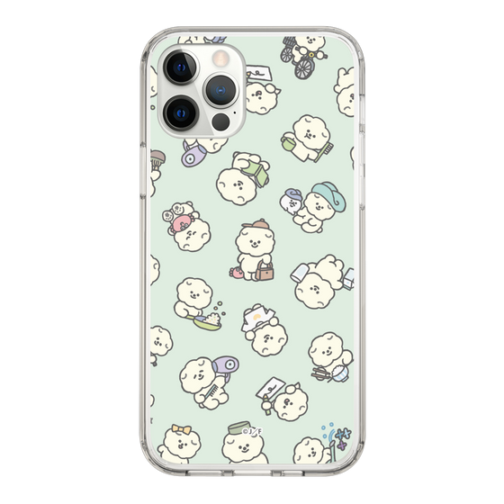 Slim Protection Case［ Mossari Mosao - Lots of Mosao - Green ］