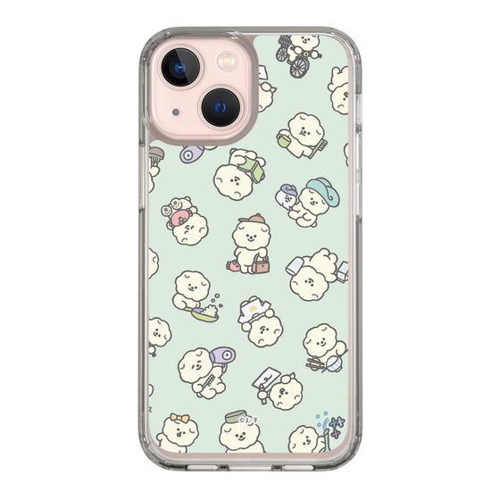 Slim Protection Case［ Mossari Mosao - Lots of Mosao - Green ］