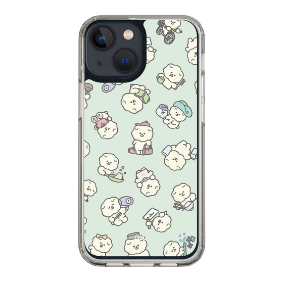 Slim Protection Case［ Mossari Mosao - Lots of Mosao - Green ］
