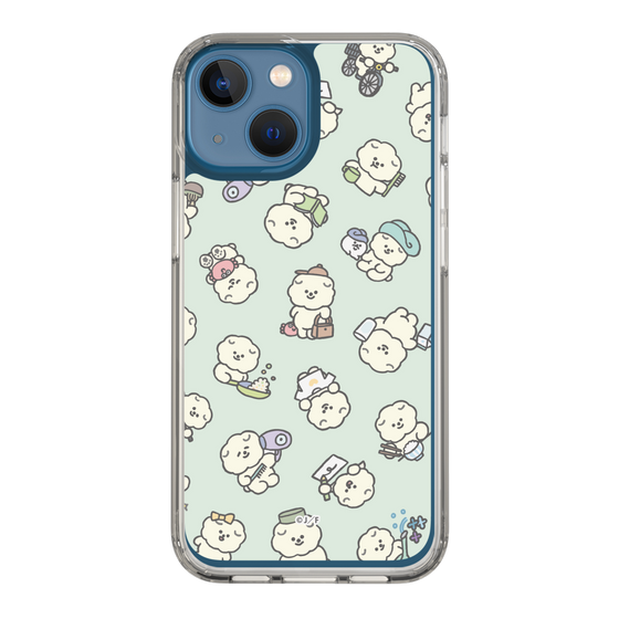 Slim Protection Case［ Mossari Mosao - Lots of Mosao - Green ］