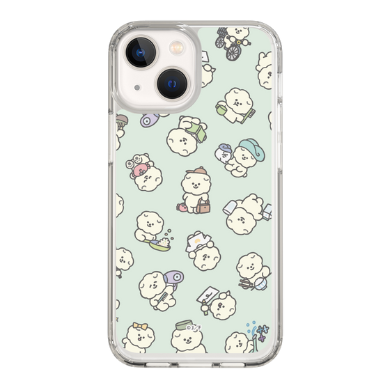 Slim Protection Case［ Mossari Mosao - Lots of Mosao - Green ］