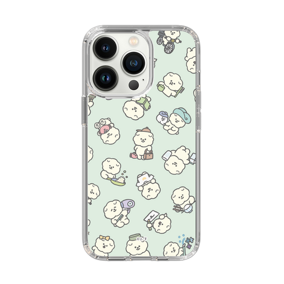 Slim Protection Case［ Mossari Mosao - Lots of Mosao - Green ］