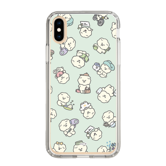 Slim Protection Case［ Mossari Mosao - Lots of Mosao - Green ］