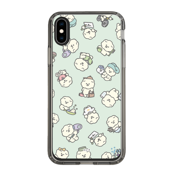 Slim Protection Case［ Mossari Mosao - Lots of Mosao - Green ］